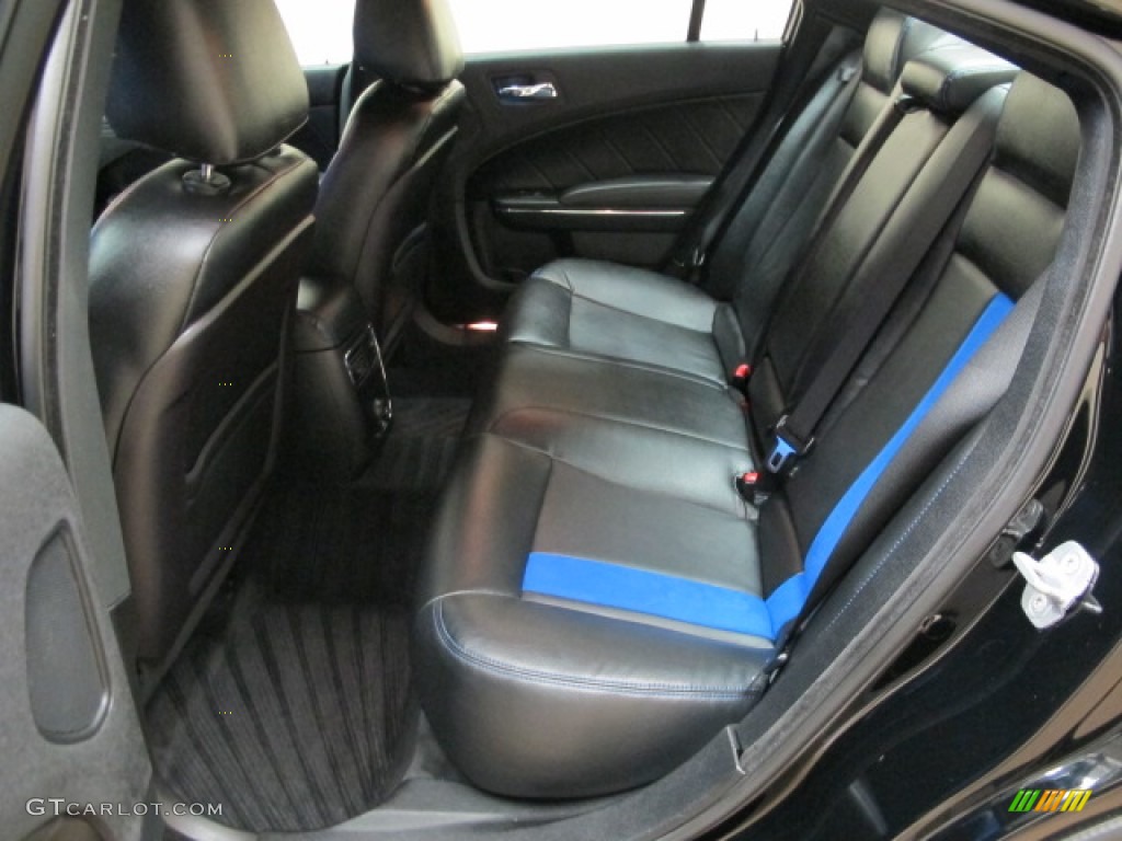 Black/Mopar Blue Interior 2011 Dodge Charger R/T Mopar '11 Photo #86187906