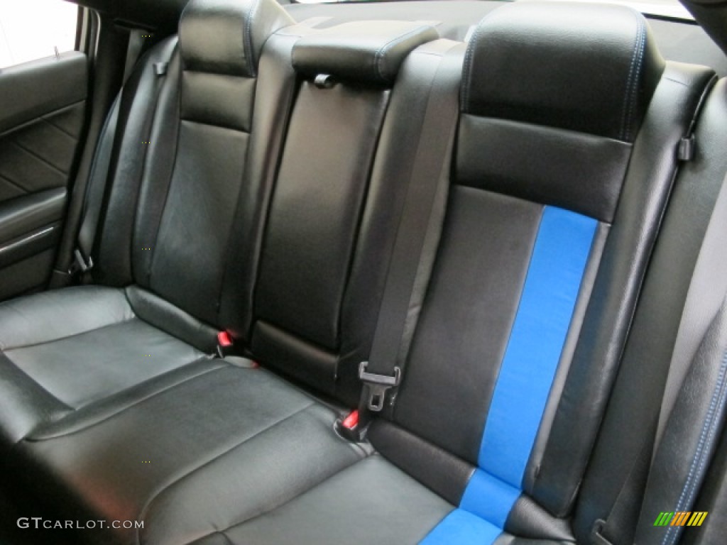 Black/Mopar Blue Interior 2011 Dodge Charger R/T Mopar '11 Photo #86187926