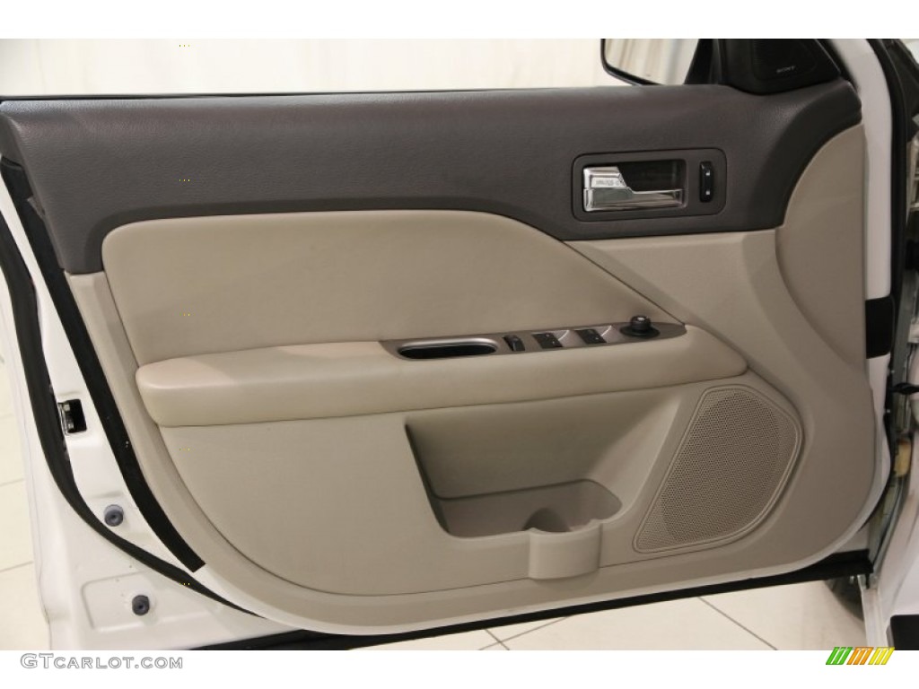 2010 Fusion SEL V6 - White Suede / Medium Light Stone photo #5