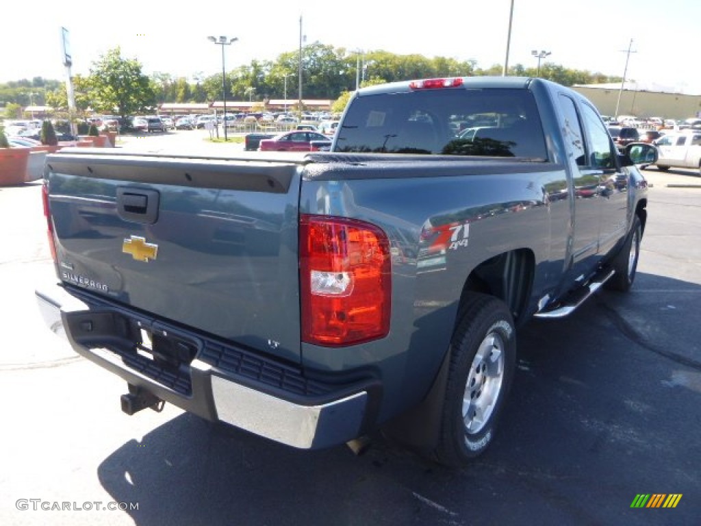 2010 Silverado 1500 LT Extended Cab 4x4 - Blue Granite Metallic / Ebony photo #5