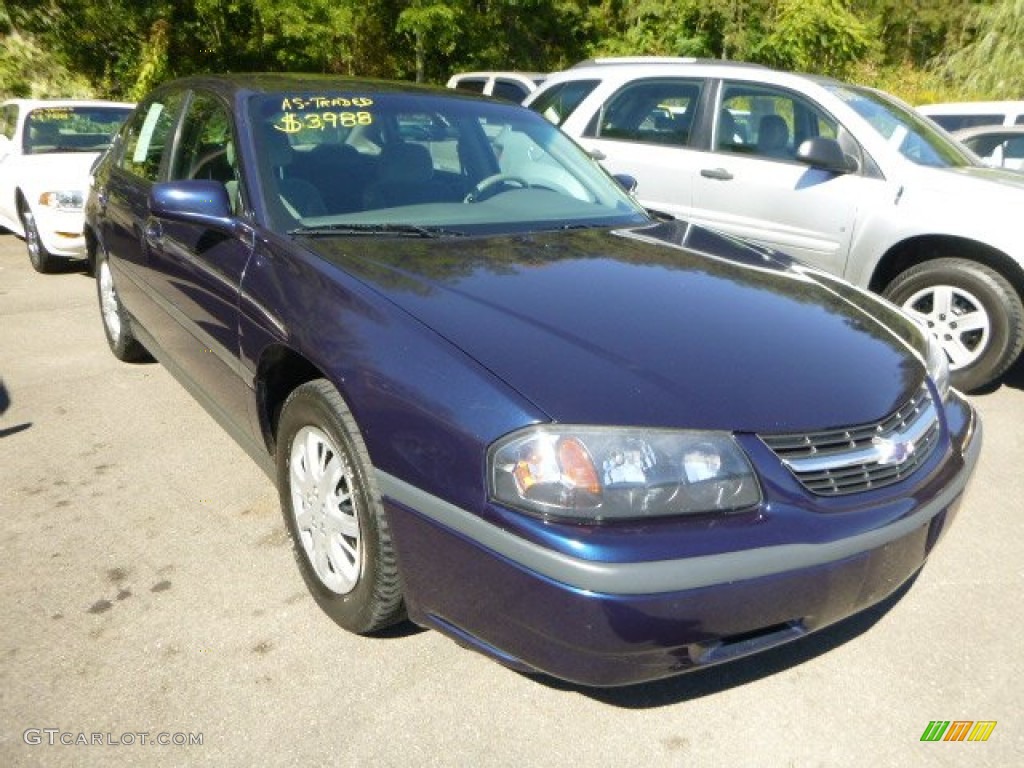 2001 Impala  - Navy Blue Metallic / Medium Gray photo #4