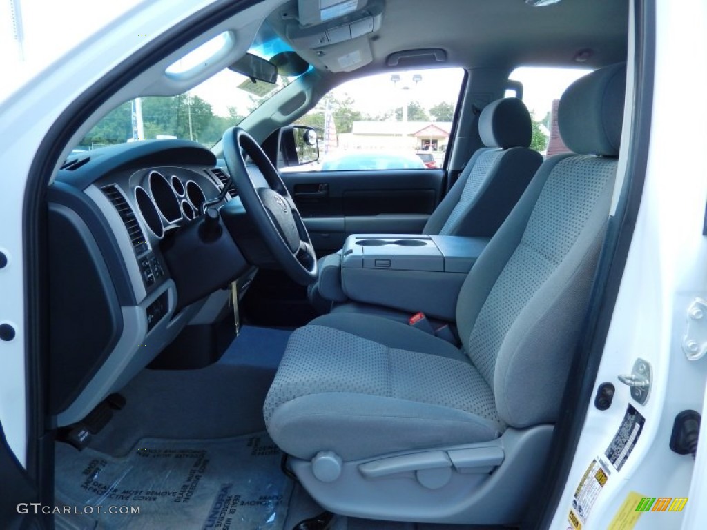 2010 Tundra Double Cab - Super White / Graphite Gray photo #12