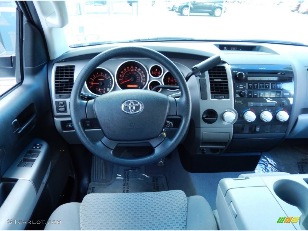 2010 Tundra Double Cab - Super White / Graphite Gray photo #20