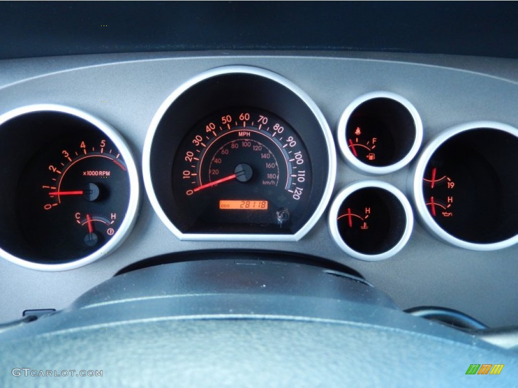 2010 Tundra Double Cab - Super White / Graphite Gray photo #21