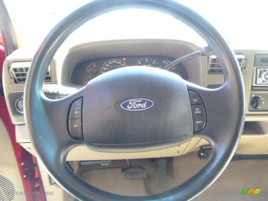 2002 F250 Super Duty XLT SuperCab 4x4 - Red Clearcoat / Medium Flint photo #10