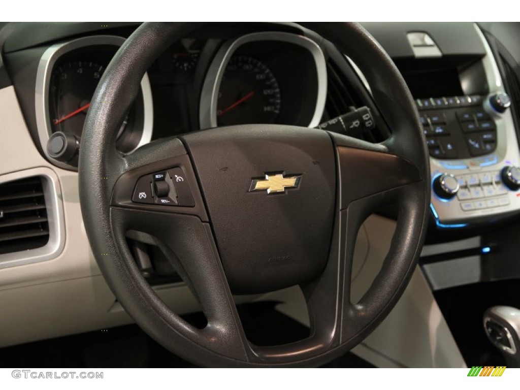 2011 Chevrolet Equinox LS AWD Light Titanium/Jet Black Steering Wheel Photo #86193224