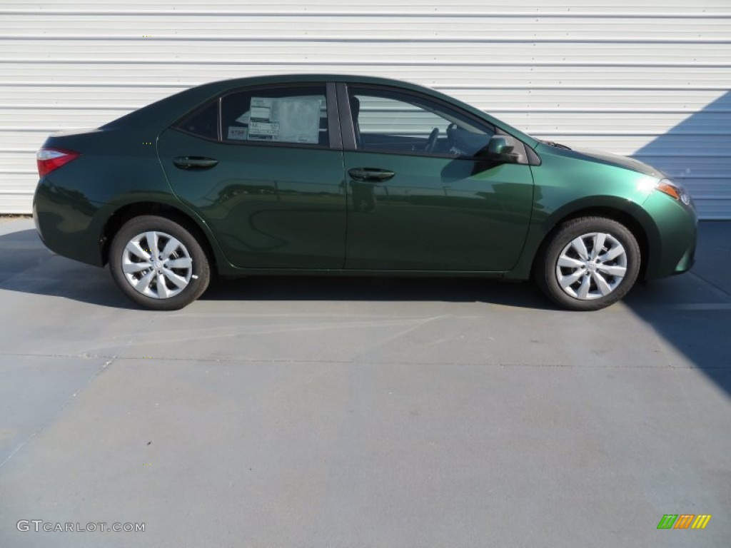 2014 Corolla LE - 4Evergreen Mica / Amber photo #3