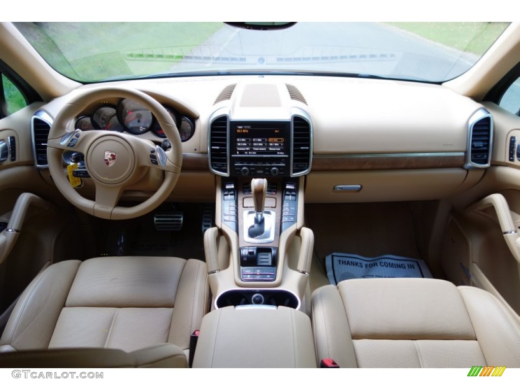 2011 Porsche Cayenne S Luxor Beige Dashboard Photo #86195357