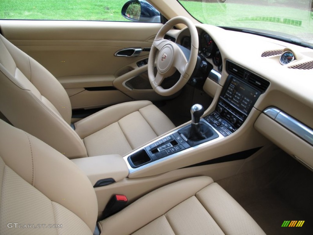 2013 Porsche 911 Carrera Coupe Luxor Beige Dashboard Photo #86195981
