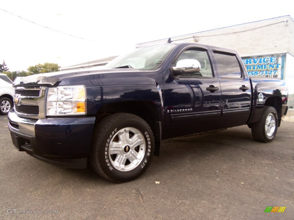 2009 Silverado 1500 LT Z71 Crew Cab 4x4 - Imperial Blue Metallic / Ebony photo #1