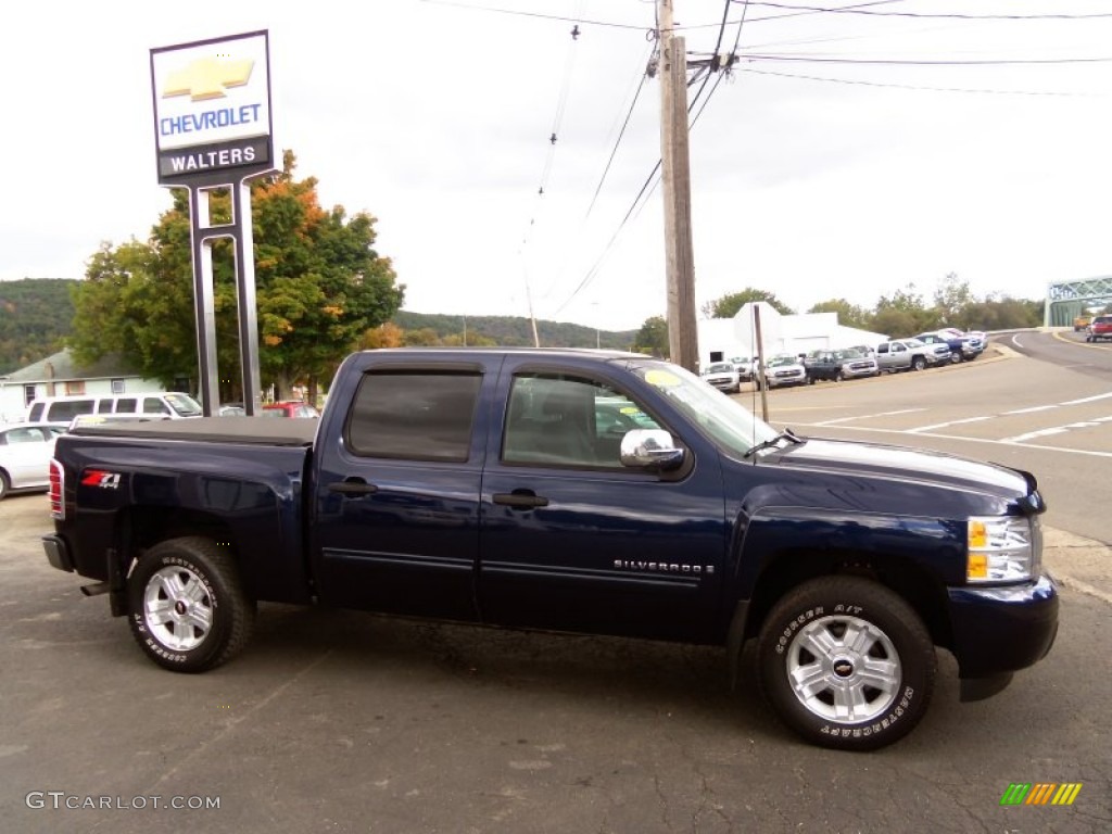 2009 Silverado 1500 LT Z71 Crew Cab 4x4 - Imperial Blue Metallic / Ebony photo #4