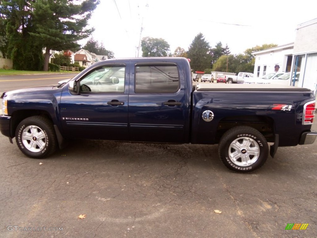 2009 Silverado 1500 LT Z71 Crew Cab 4x4 - Imperial Blue Metallic / Ebony photo #8