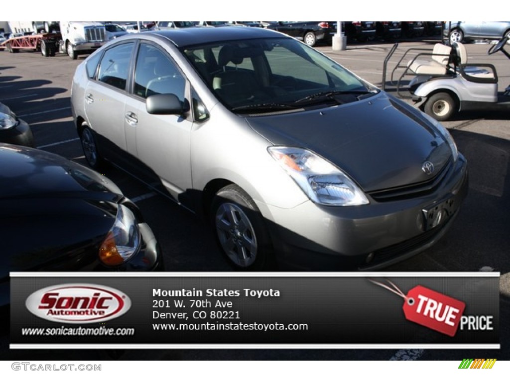 2005 Prius Hybrid - Tideland Gray Green Pearl / Gray/Burgundy photo #1