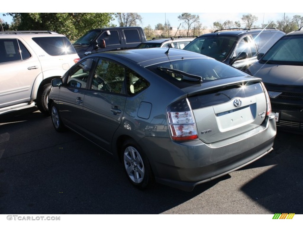 2005 Prius Hybrid - Tideland Gray Green Pearl / Gray/Burgundy photo #3