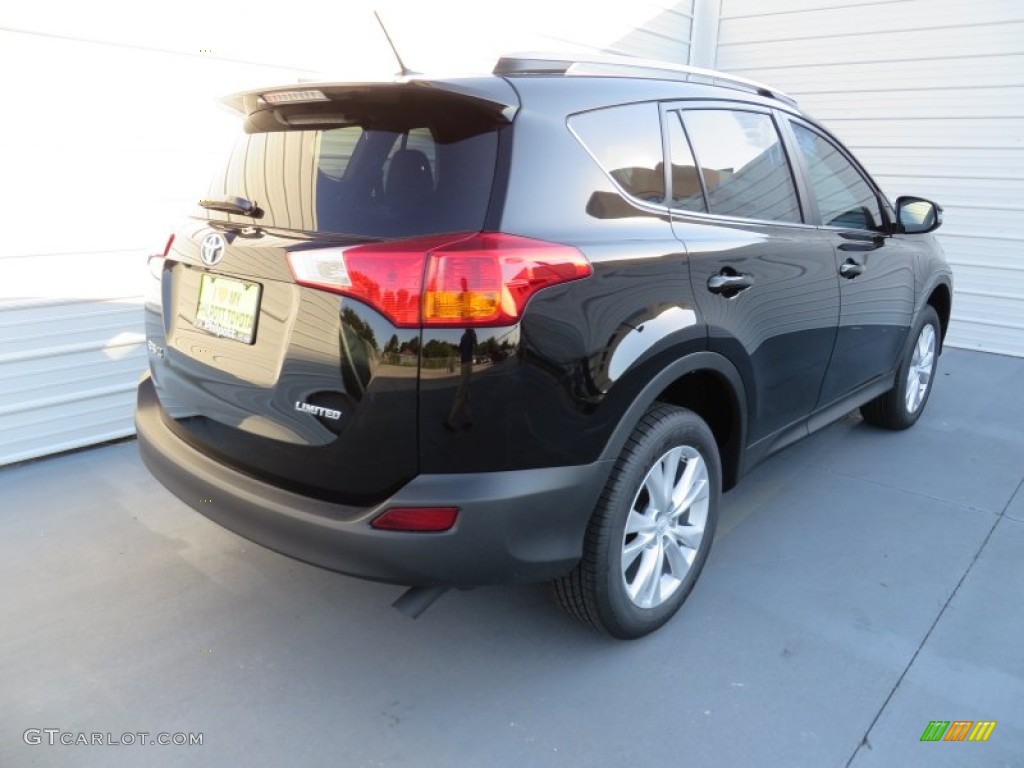 2013 RAV4 Limited - Black / Black photo #4
