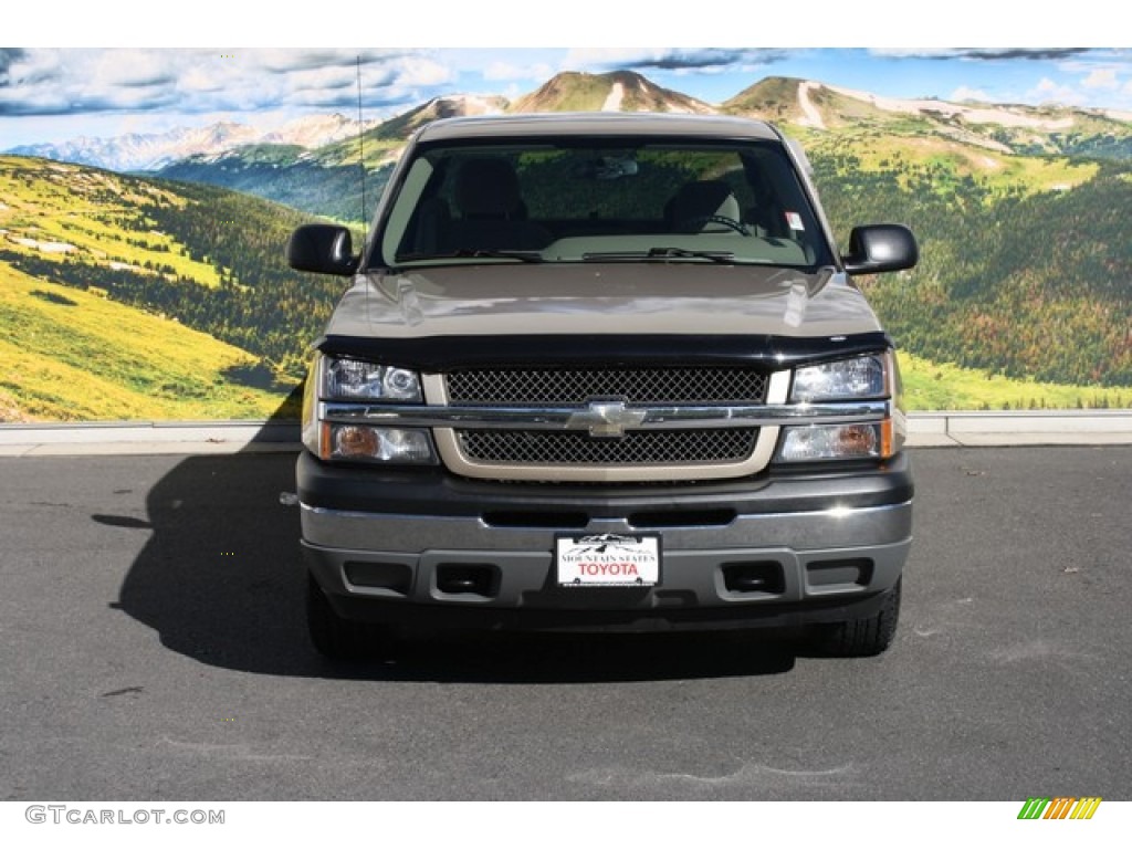 2005 Silverado 1500 LS Extended Cab 4x4 - Sandstone Metallic / Tan photo #4