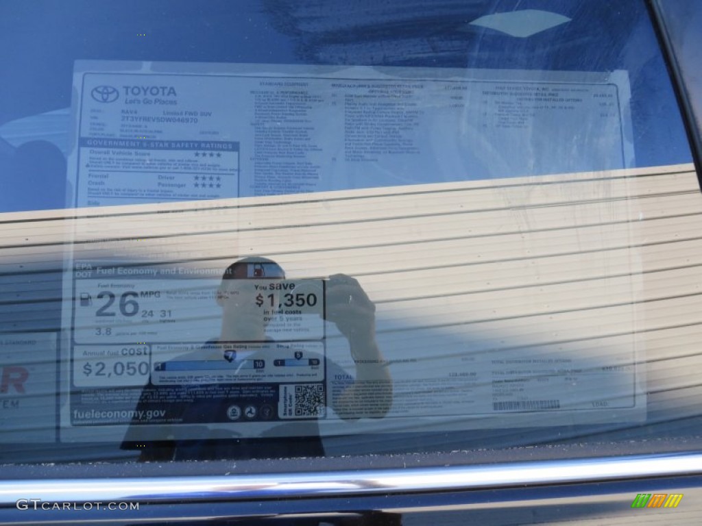 2013 RAV4 Limited - Black / Black photo #36