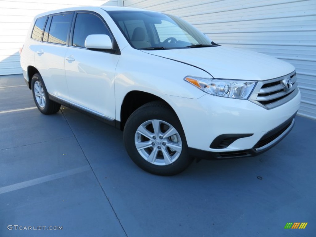 2013 Highlander  - Blizzard White Pearl / Sand Beige photo #1