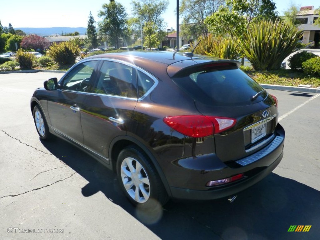 2010 EX 35 Journey AWD - Dark Current Red / Chestnut photo #4