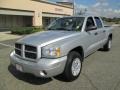 2006 Bright Silver Metallic Dodge Dakota SLT Quad Cab 4x4  photo #2