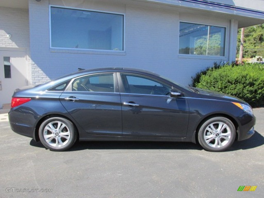 2013 Sonata Limited - Pacific Blue Pearl / Camel photo #2