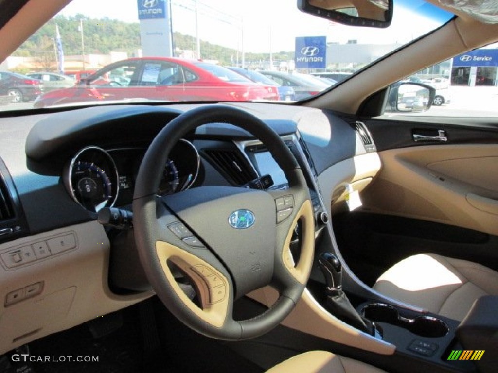 2013 Sonata Limited - Pacific Blue Pearl / Camel photo #7