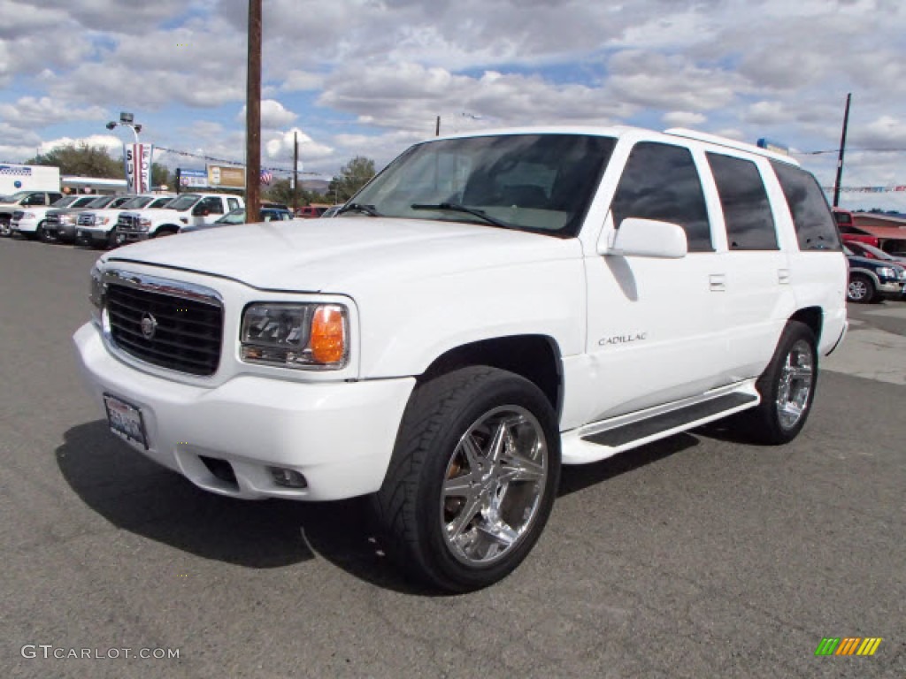 2000 Escalade 4WD - Aspen White / Neutral Shale photo #3