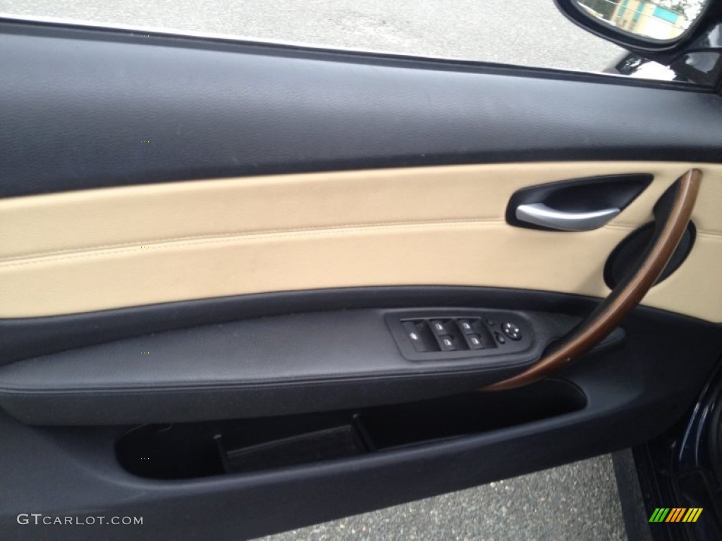 2009 1 Series 128i Convertible - Monaco Blue Metallic / Savanna Beige/Black Boston Leather photo #8