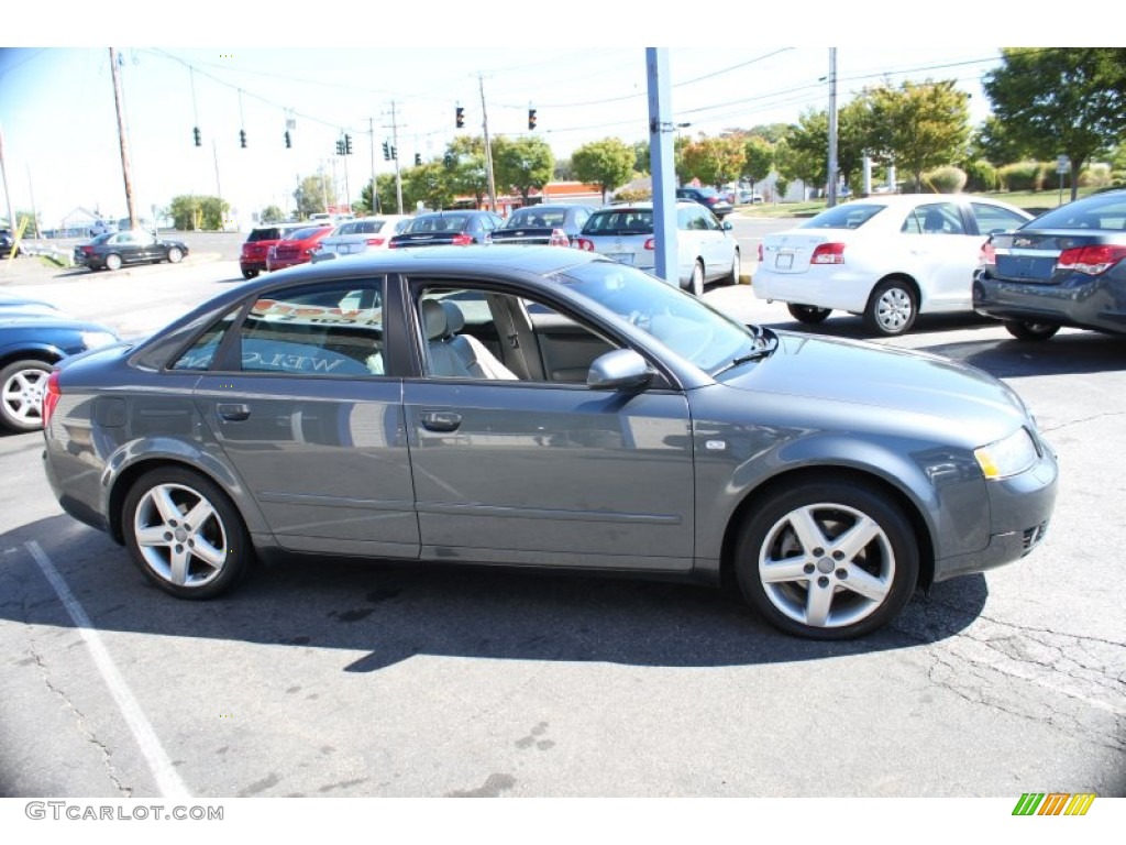 2005 A4 1.8T quattro Sedan - Dolphin Grey Metallic / Platinum photo #4