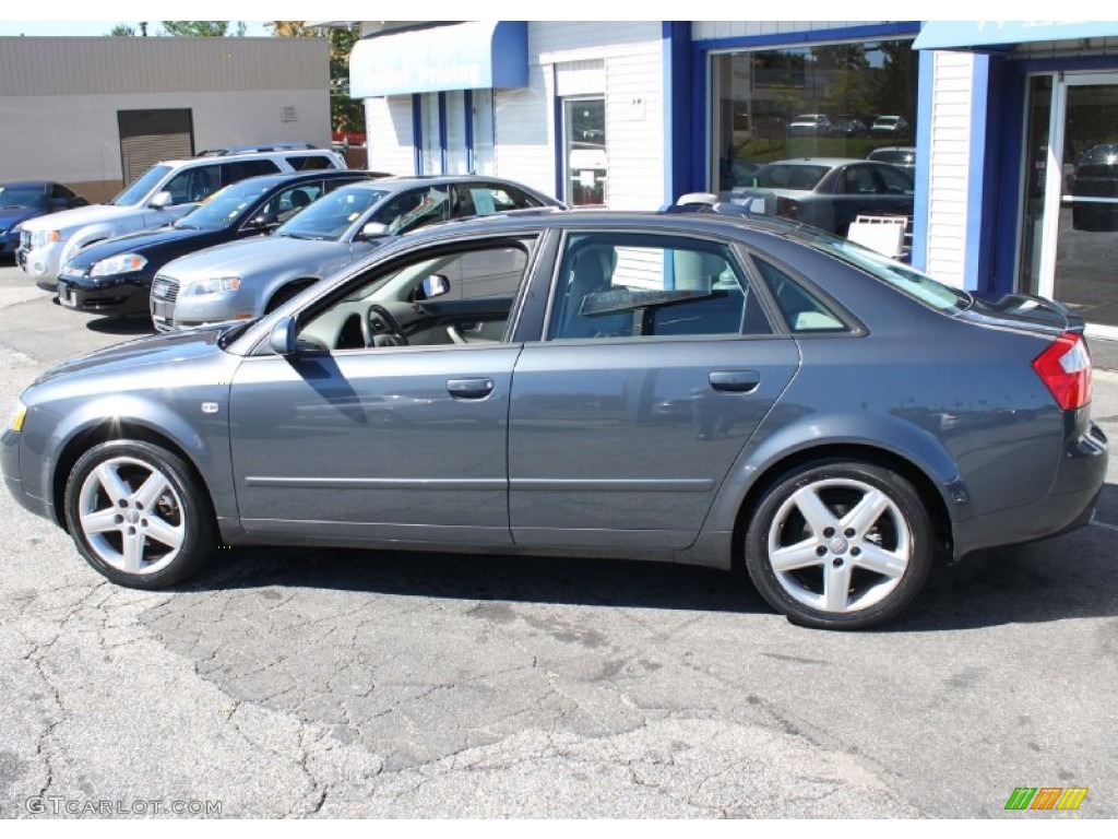 2005 A4 1.8T quattro Sedan - Dolphin Grey Metallic / Platinum photo #11