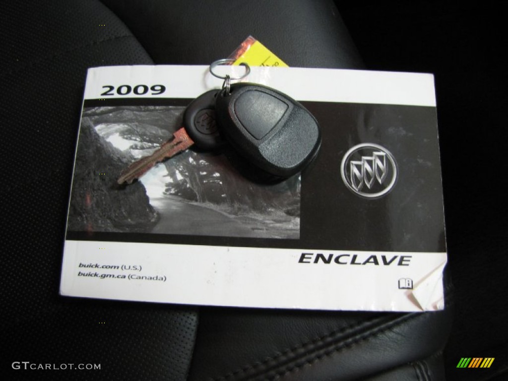 2009 Enclave CXL AWD - Carbon Black Metallic / Ebony Black/Ebony photo #31