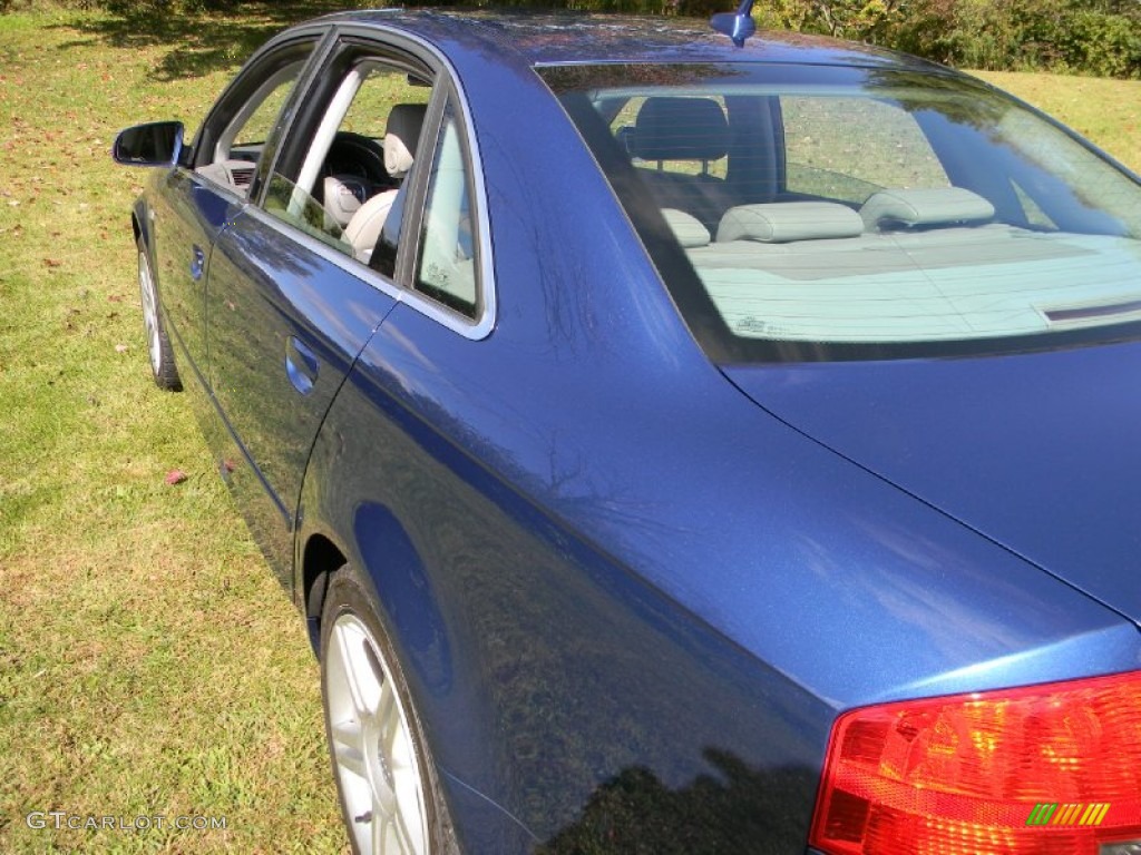 2007 A4 2.0T quattro Sedan - Ocean Blue Pearl Effect / Platinum photo #27