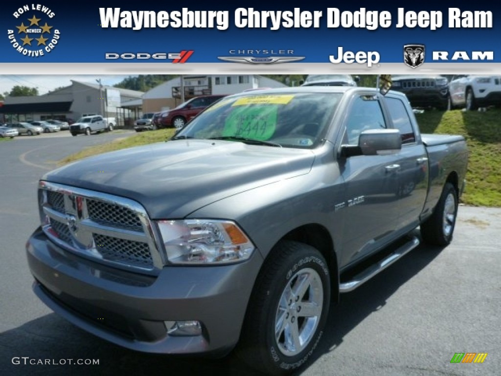 2009 Ram 1500 SLT Quad Cab 4x4 - Mineral Gray Metallic / Dark Slate/Medium Graystone photo #1