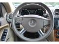 2008 Mercedes-Benz ML Macadamia Interior Steering Wheel Photo
