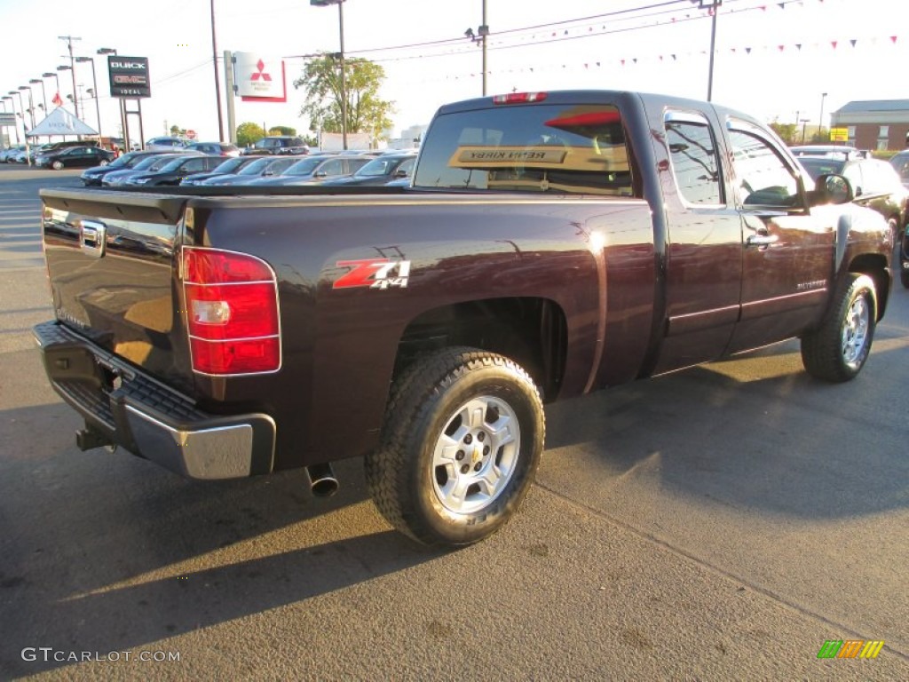 2008 Silverado 1500 Z71 Extended Cab 4x4 - Dark Cherry Metallic / Ebony photo #7