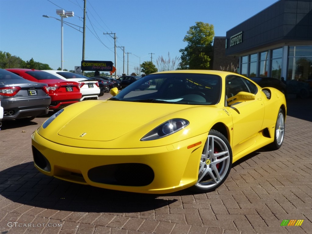 Yellow 2005 Ferrari F430 Coupe F1 Exterior Photo #86205275