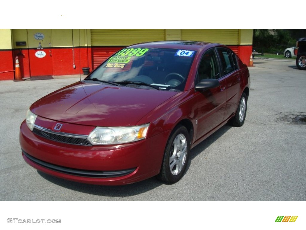 2004 ION 2 Sedan - Berry Red / Grey photo #1