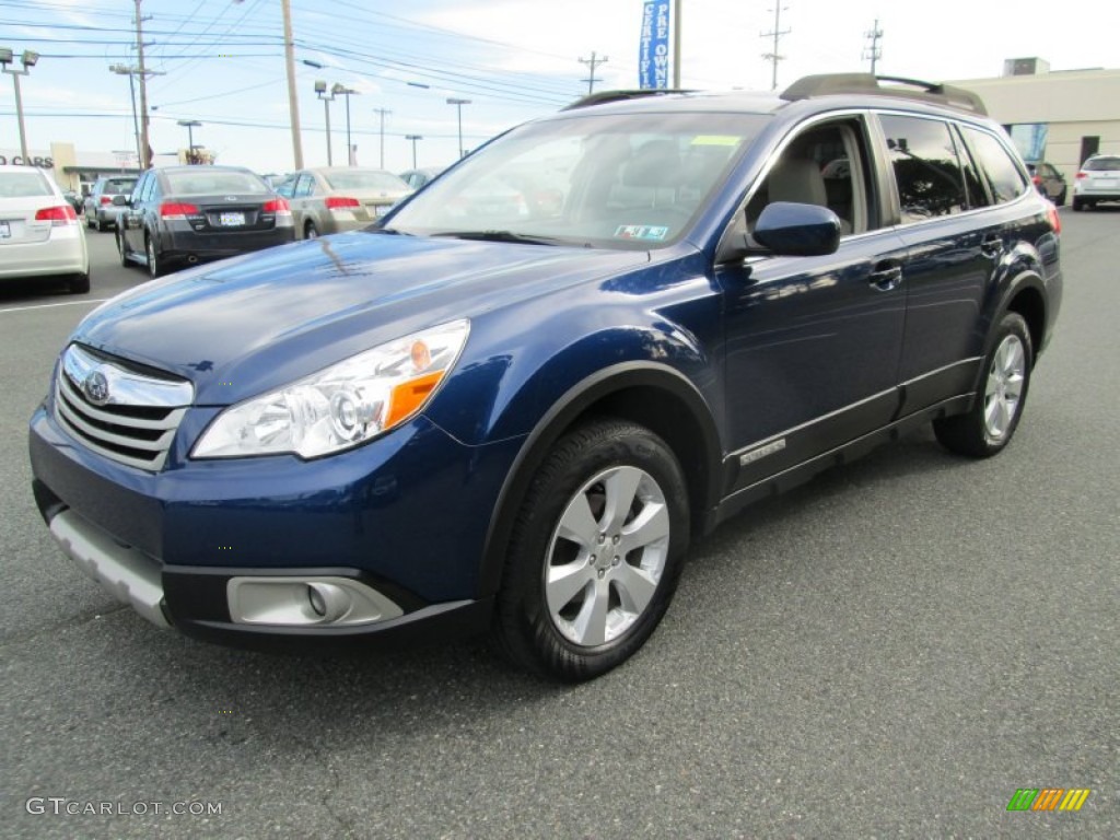 2011 Outback 2.5i Limited Wagon - Azurite Blue Pearl / Warm Ivory photo #2