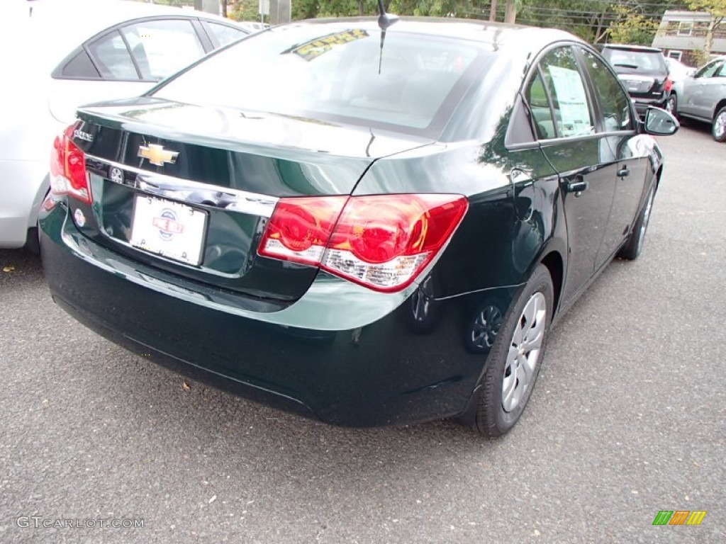 2014 Cruze LS - Rainforest Green Metallic / Jet Black/Medium Titanium photo #2