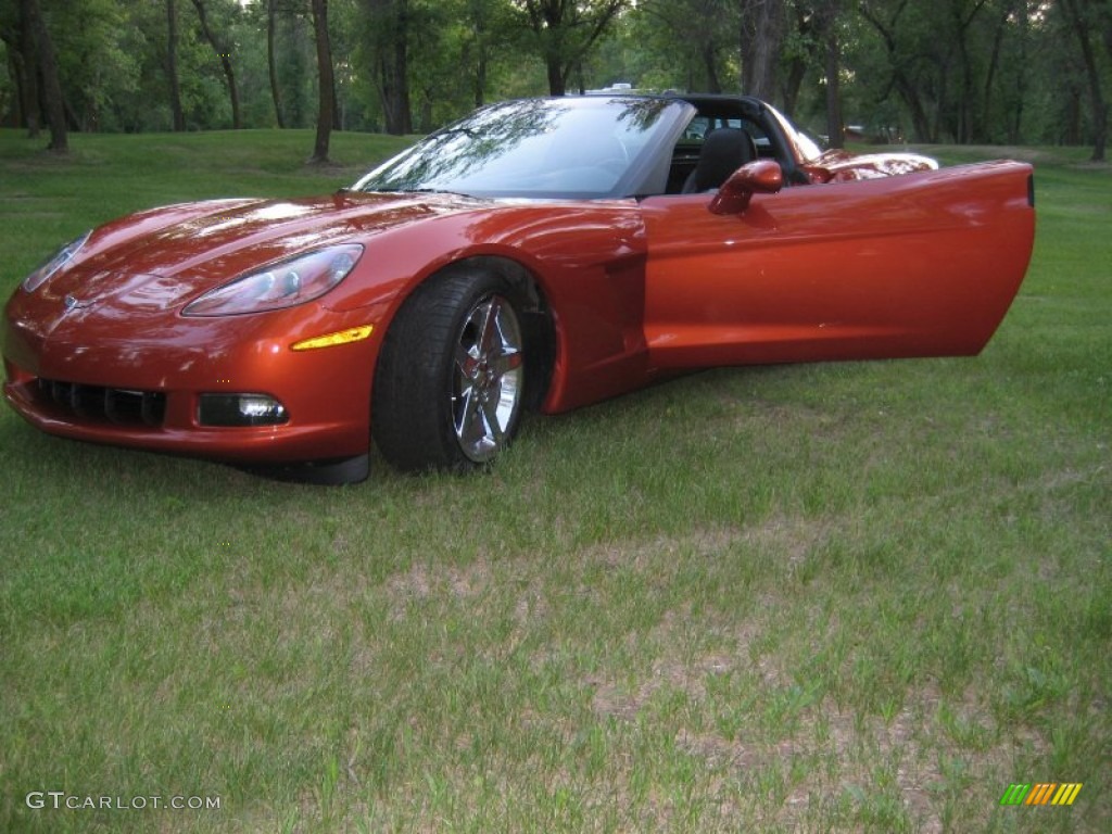 2005 Corvette Coupe - Daytona Sunset Orange Metallic / Ebony photo #4