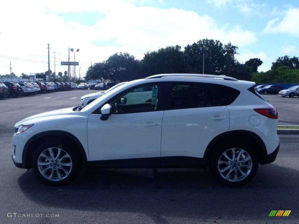 2014 CX-5 Grand Touring - Crystal White Pearl Mica / Sand photo #3