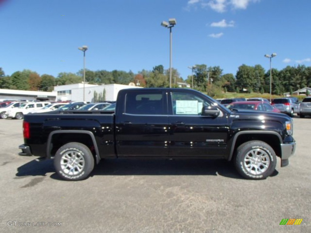 2014 Sierra 1500 SLE Crew Cab 4x4 - Onyx Black / Jet Black photo #4