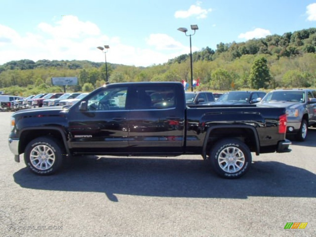 2014 Sierra 1500 SLE Crew Cab 4x4 - Onyx Black / Jet Black photo #8