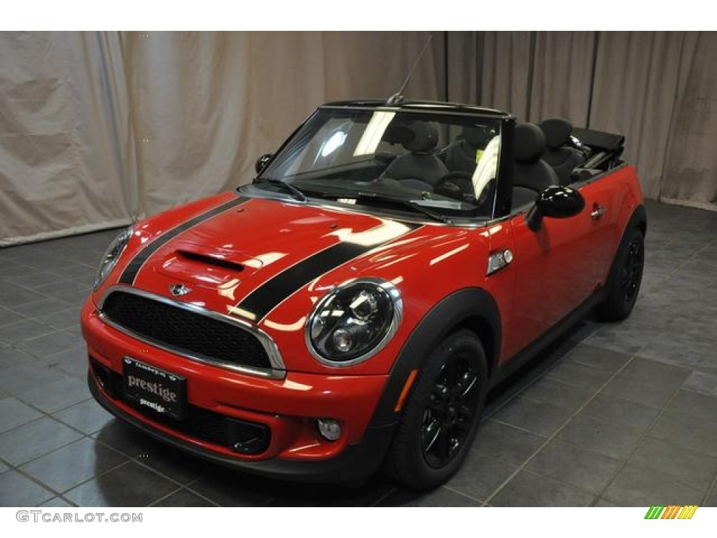 2014 Cooper S Convertible - Chili Red / Carbon Black photo #1