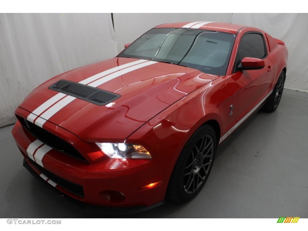 2012 Mustang Shelby GT500 Coupe - Race Red / Charcoal Black/White photo #3