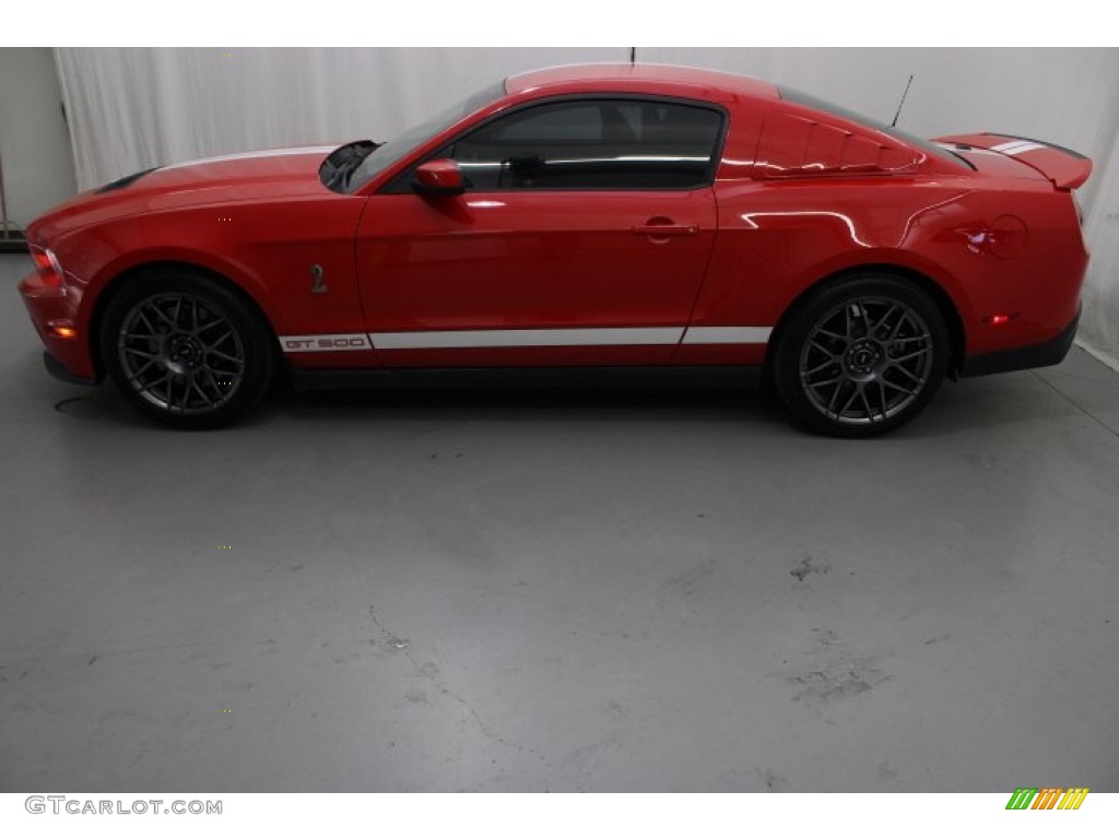 2012 Mustang Shelby GT500 Coupe - Race Red / Charcoal Black/White photo #4