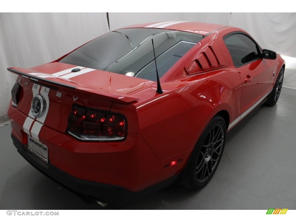 2012 Mustang Shelby GT500 Coupe - Race Red / Charcoal Black/White photo #8