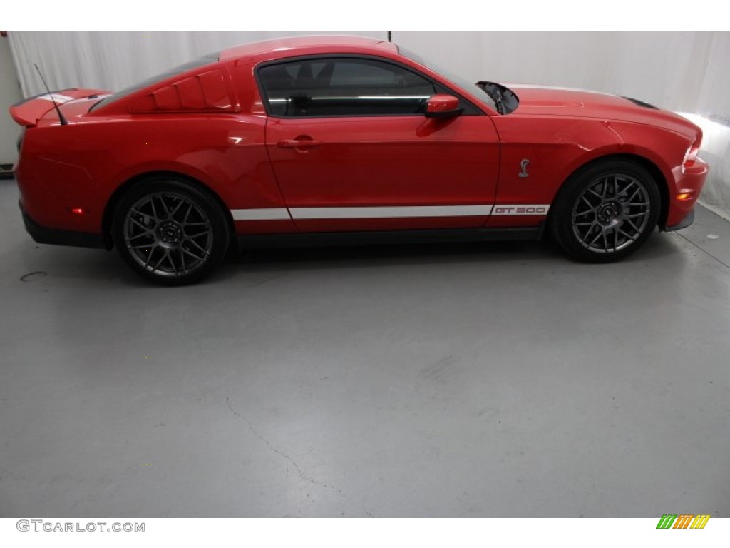 2012 Mustang Shelby GT500 Coupe - Race Red / Charcoal Black/White photo #9