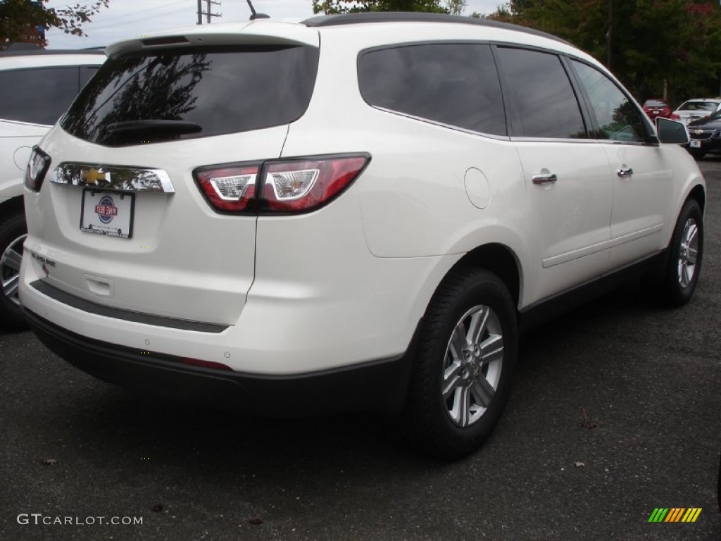 2014 Traverse LT - White Diamond Tricoat / Dark Titanium/Light Titanium photo #2