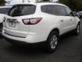 2014 White Diamond Tricoat Chevrolet Traverse LT  photo #2